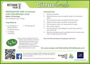 citrus crush recipe card
