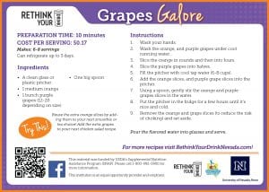 grapes galore recipe card