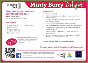 mint berry delight recipe card