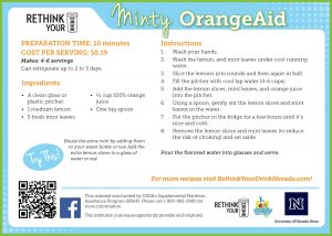 minty orangeaid recipe card