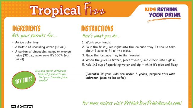 Tropical Fizz Recipe Card