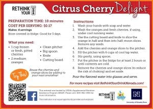 citrus cherry delight recipe card