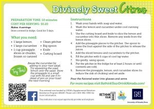 divinely sweet recipe card
