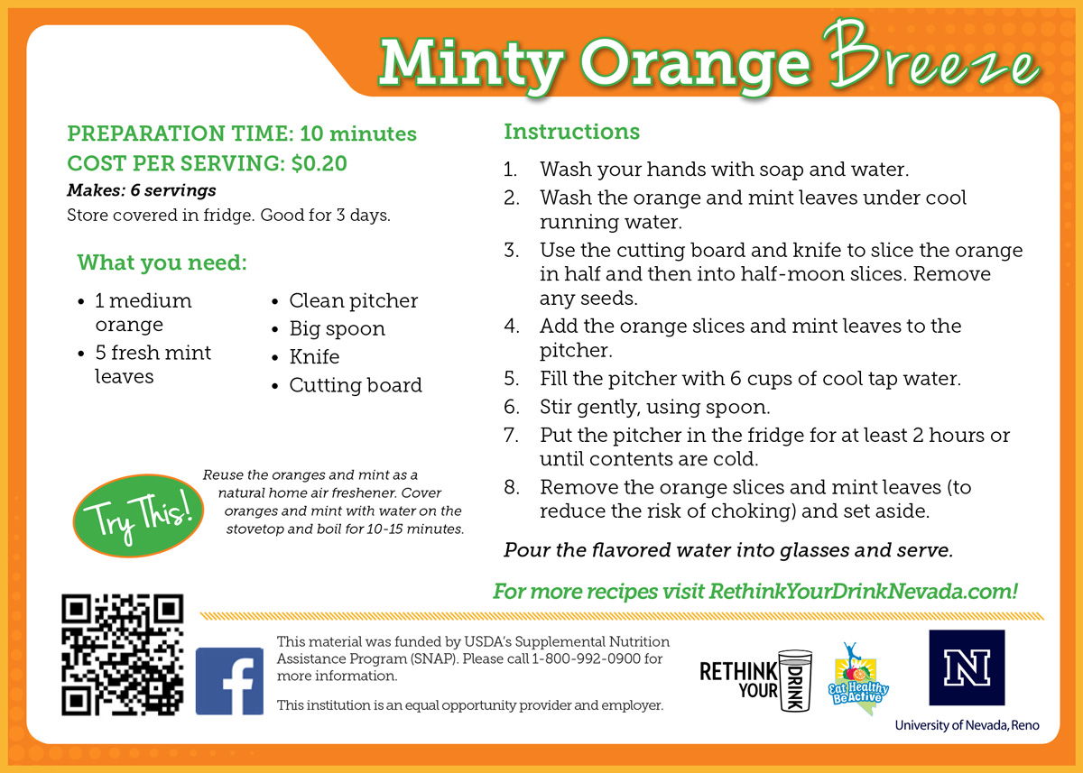 minty orange breeze recipe card