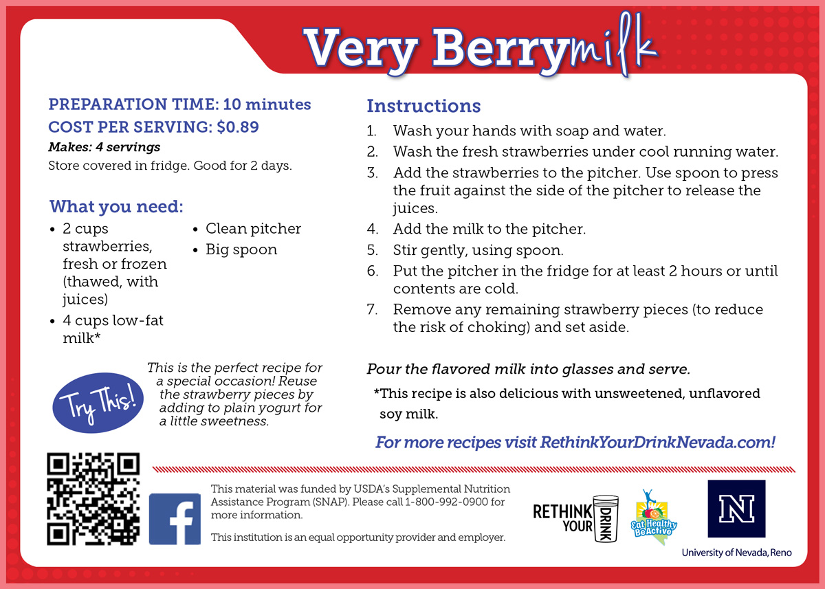 very berrymilk recipe card