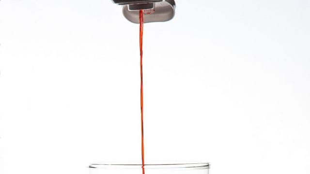drink enhancer poured into a glass of water